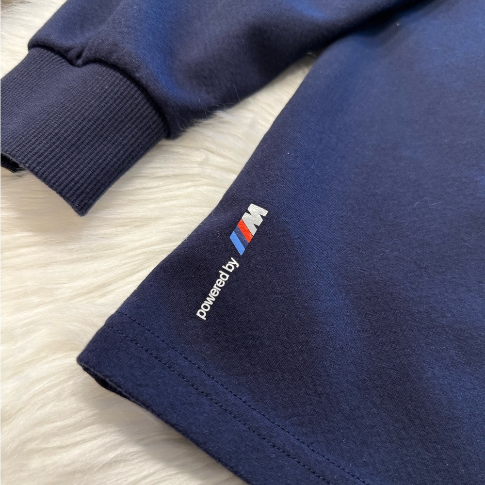 Puma | BMW Motorsport Navy Blue Men’s XL Zip Up Sweater with Pockets NWOT - Picture 6 of 16